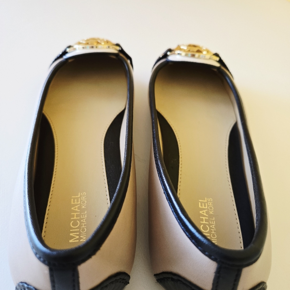 MICHAEL KORS MK Fulton Women's Flat Moccasins Cream White Real Leather Size 8M - Picture 8 of 12